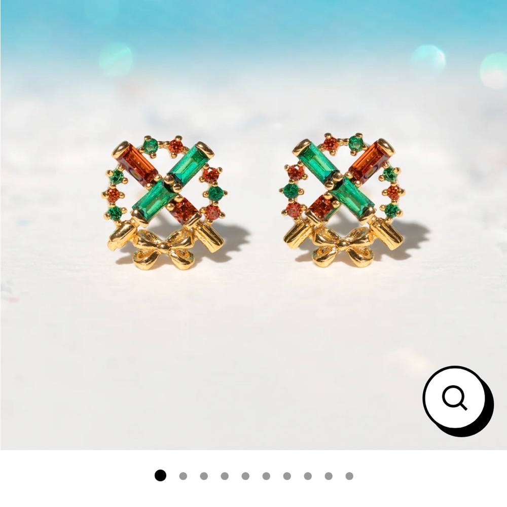 Lightsaber Christmas earrings